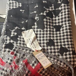Black and Red Checkered Scarf